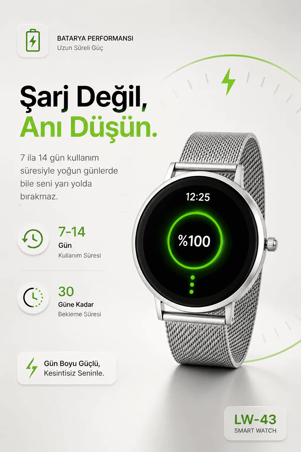 Fro LW-43V pil performansı
